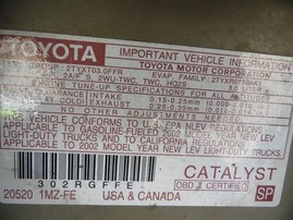 2002 Toyota Highlander Limited Gold 3.0L AT 4WD #Z24747